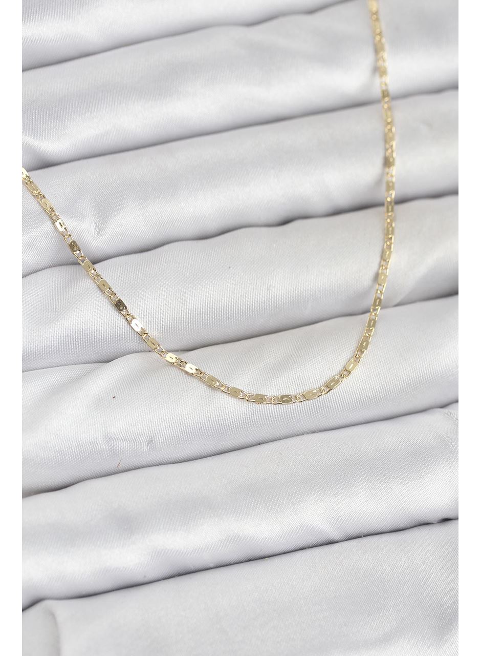 CM 14K Gold Renk Ezme Zincir Model 60 cm Kadın Kolye