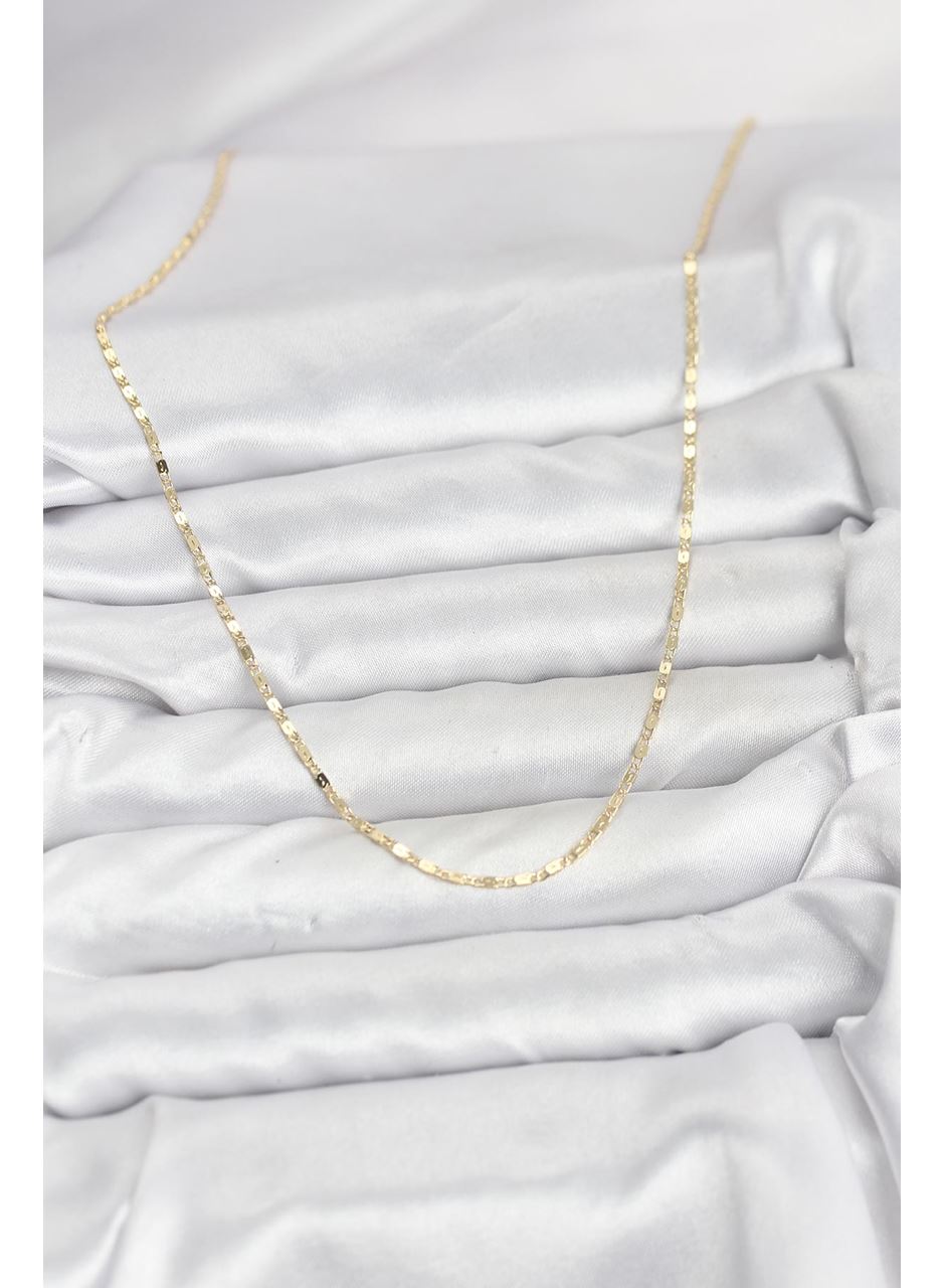 CM 14K Gold Renk Ezme Zincir Model 60 cm Kadın Kolye