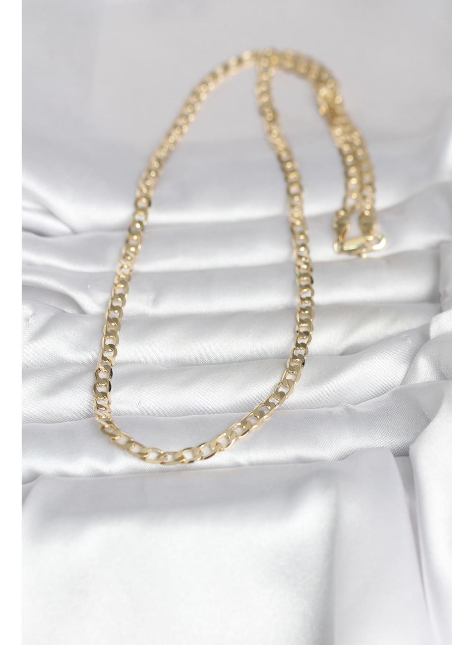 CM 14K Gold Renk Kalın Zincir Model 60 cm Kadın Kolye