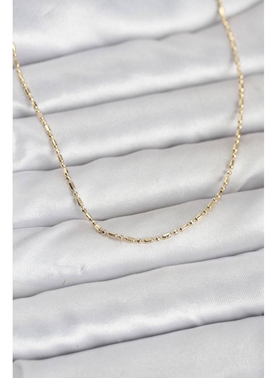 CM 14K Gold Renk Zincirli 60 cm Kadın Kolye