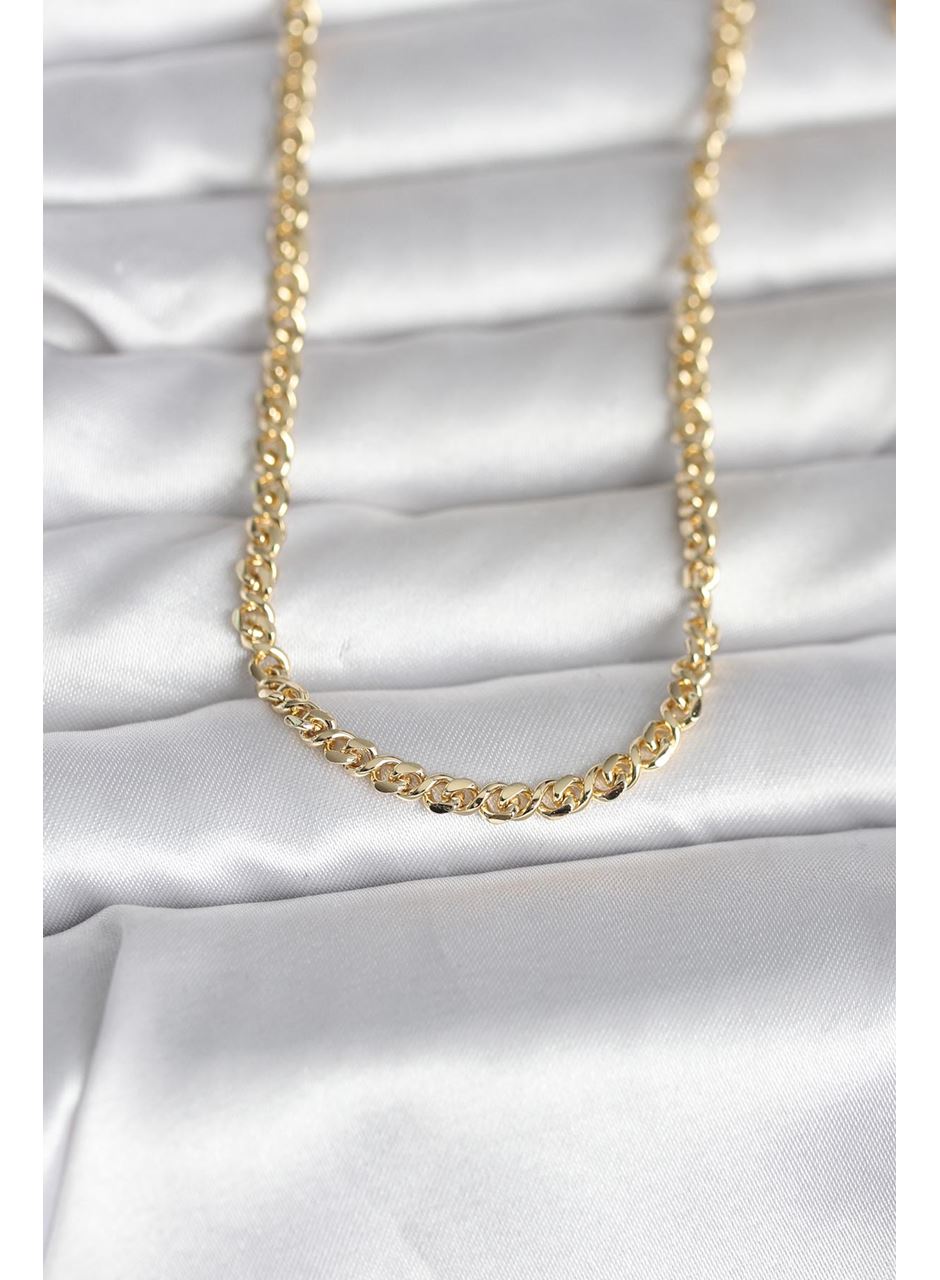 CM 14K Gold Renk Zincir Model 60 cm Kadın Kolye