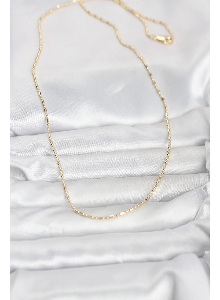 CM 14K Gold Renk Zincirli 60 cm Kadın Kolye