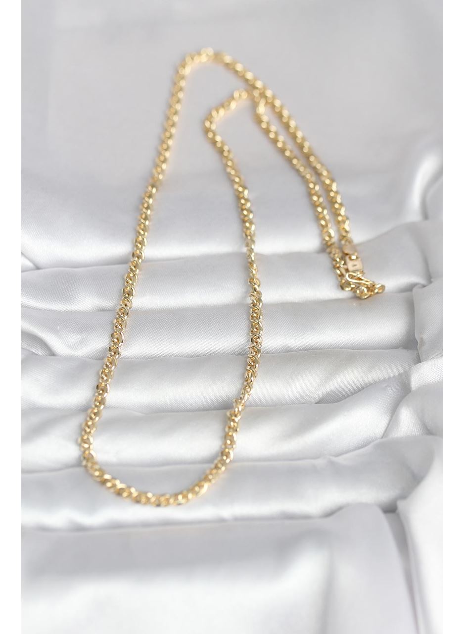 CM 14K Gold Renk Zincir Model 60 cm Kadın Kolye