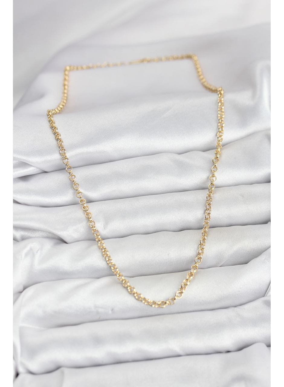 CM Gold Renk Pirinç Halkalı Model Kadın Kolye