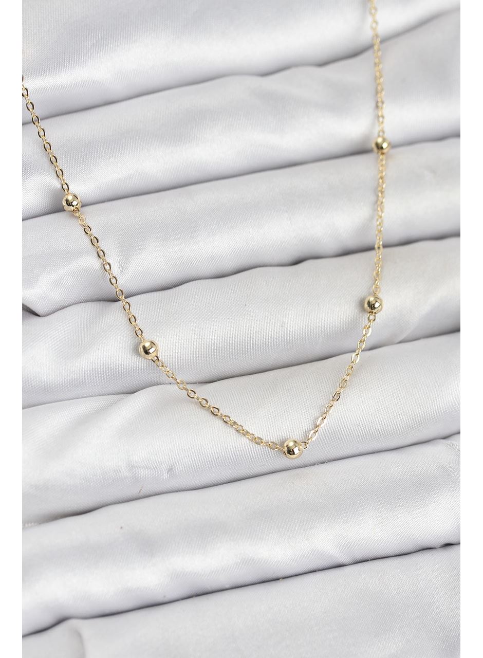 CM Gold Renk Top Zincirli Kadın Kolye