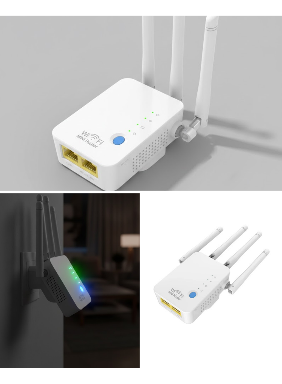 Ev ve Ofis İçin WiFi Güçlendirici WPS Düğmeli Güvenli Tekrarlayıcı