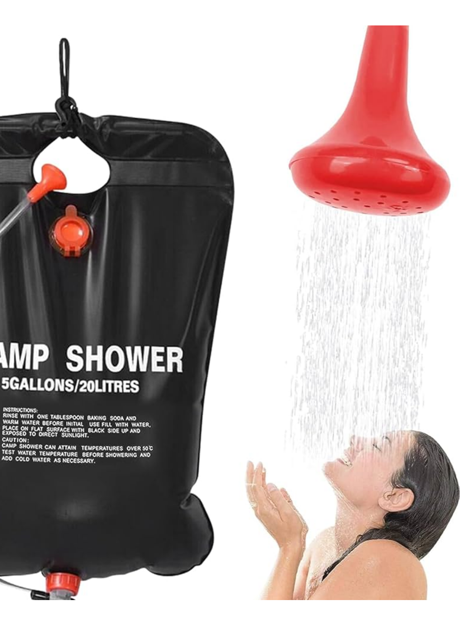 Taşınabilir Kamp Duşu Solar Isıtmalı 20 Litre Su Kapasiteli Hijyen Çözümü
