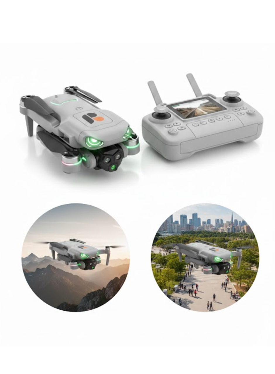 Ekranlı Kumandalı Drone Engel Algılamalı Kolay Kontrol