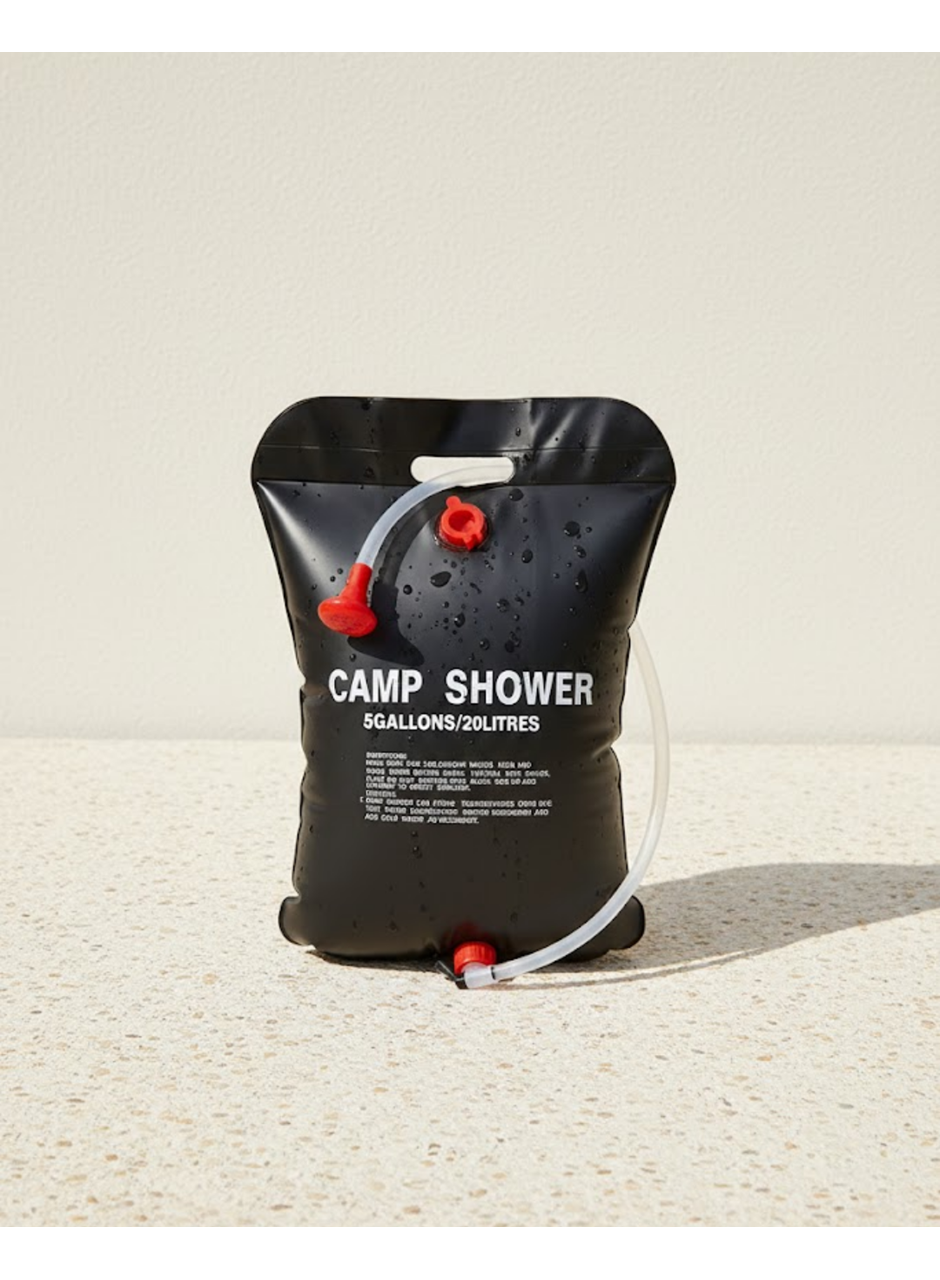 20 Litre Güneş Enerjili Kamp Duşu PVC Dayanıklı Taşınabilir Duş Torbası