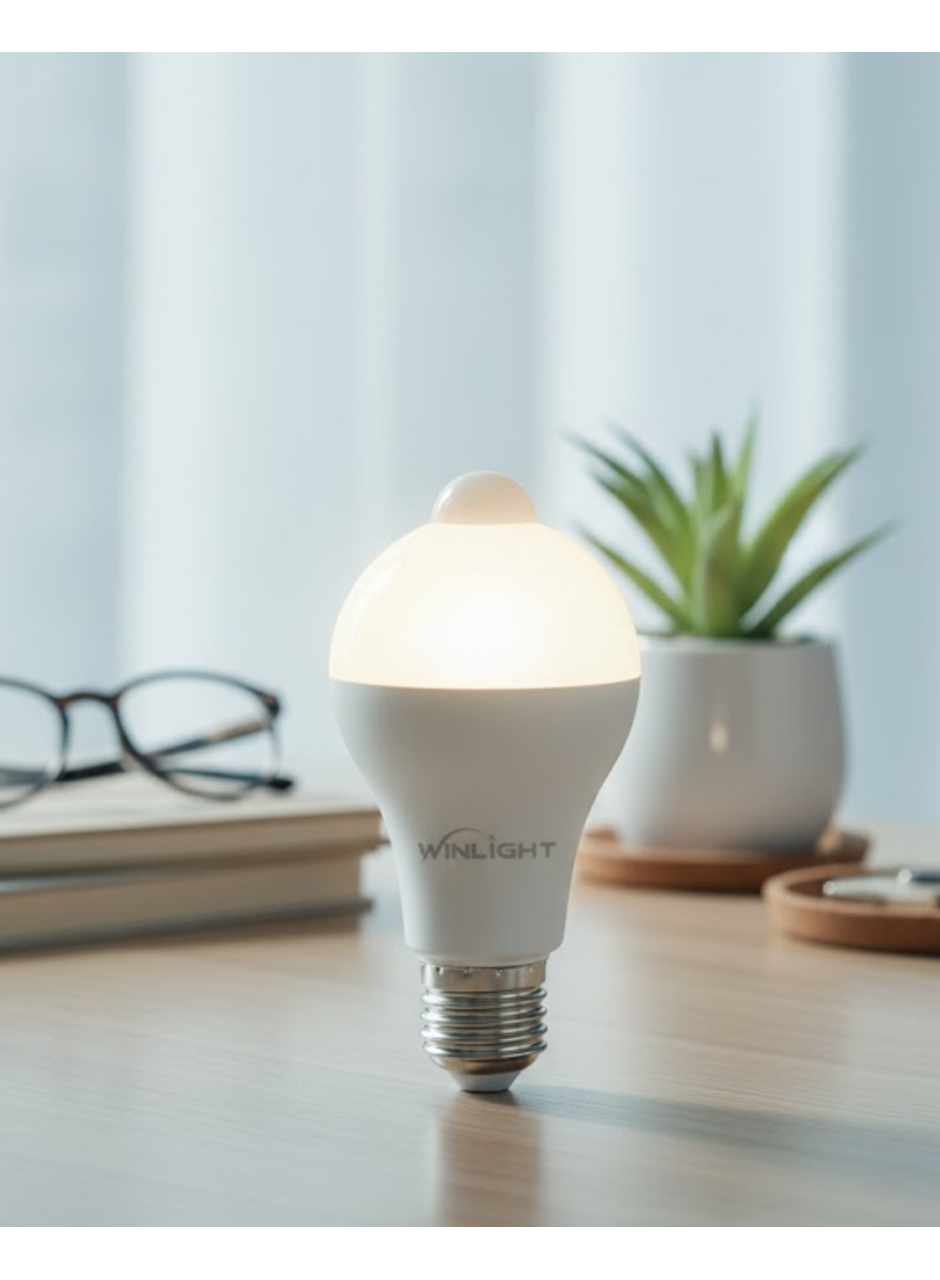 Otomatik Yanan Sensörlü LED Ampul Ev ve Ofis Kullanımına Uygun