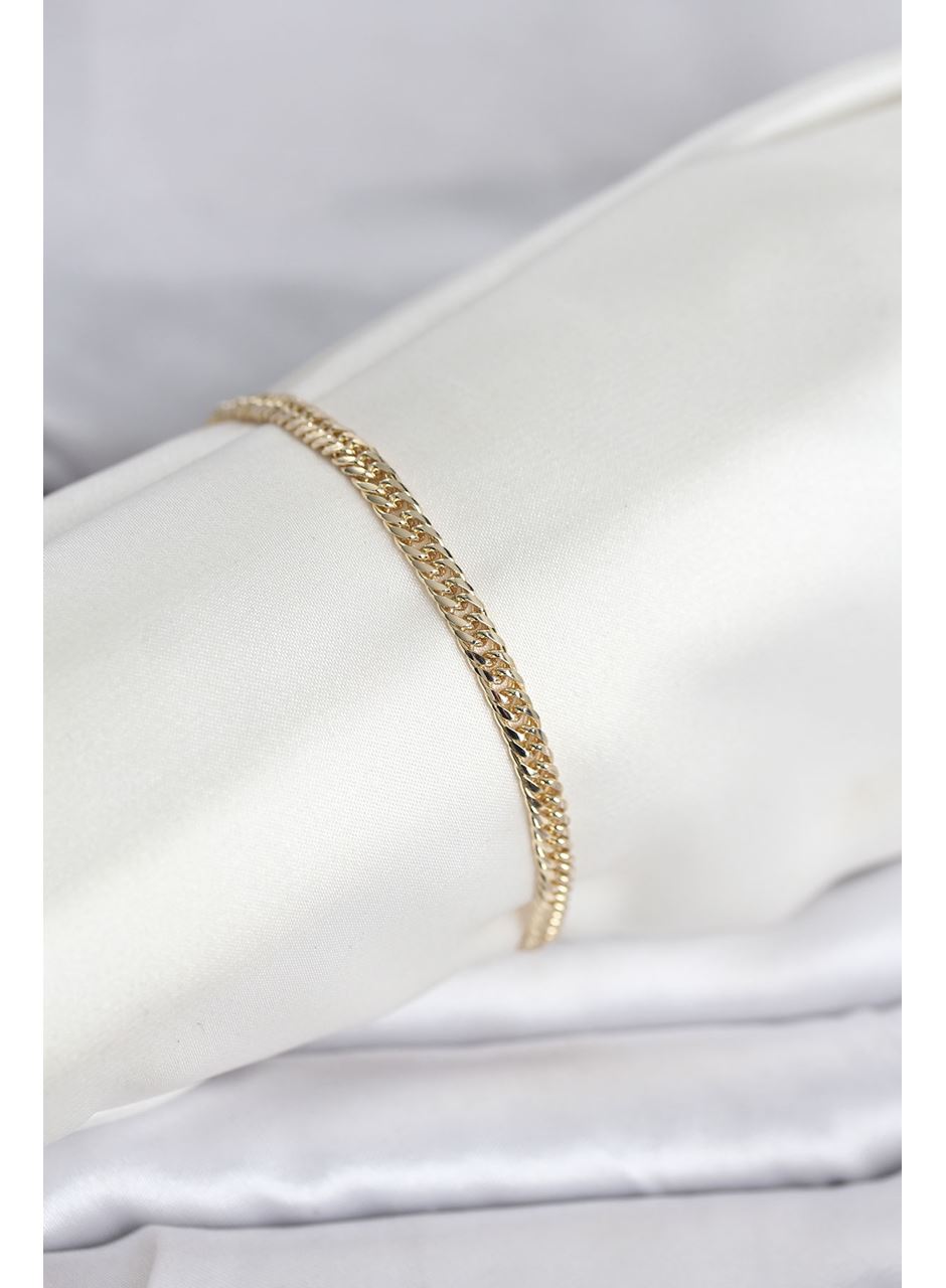 CM 14K Gold Renk Zincir Model Kadın Bileklik
