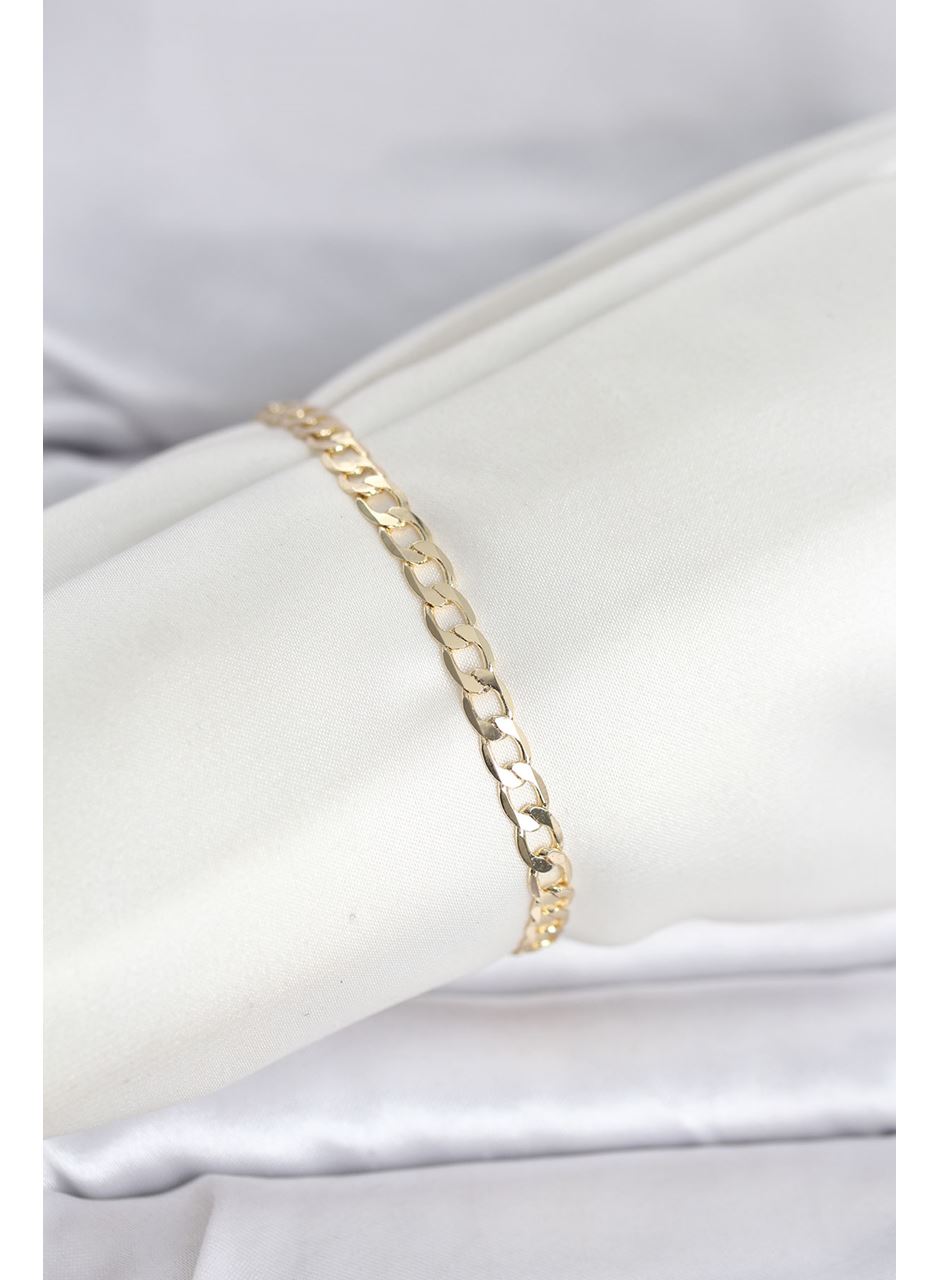 CM 14K Gold Renk Halka Zincir Model Kadın Bileklik