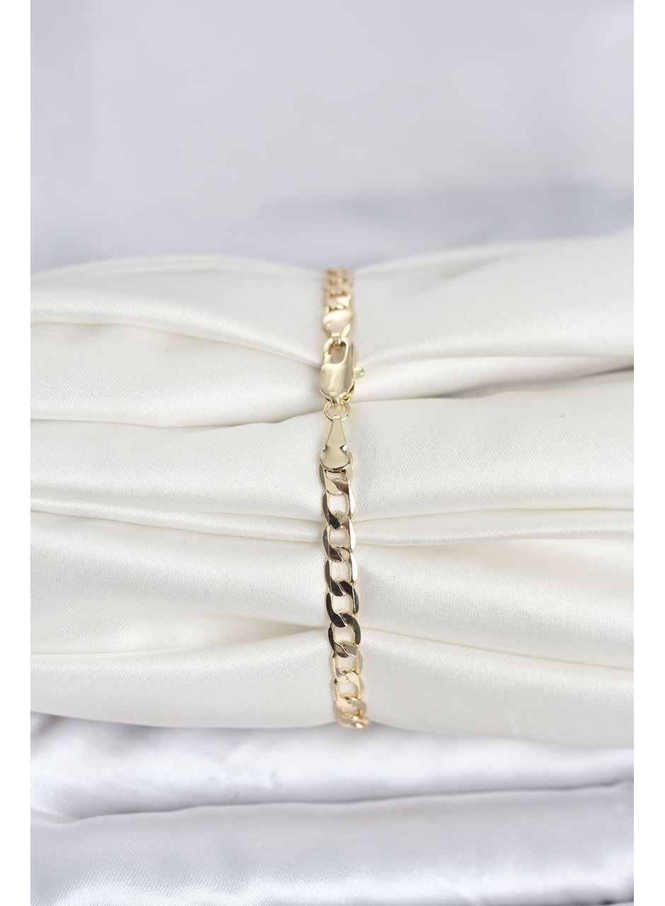 CM 14K Gold Renk Halka Zincir Model Kadın Bileklik