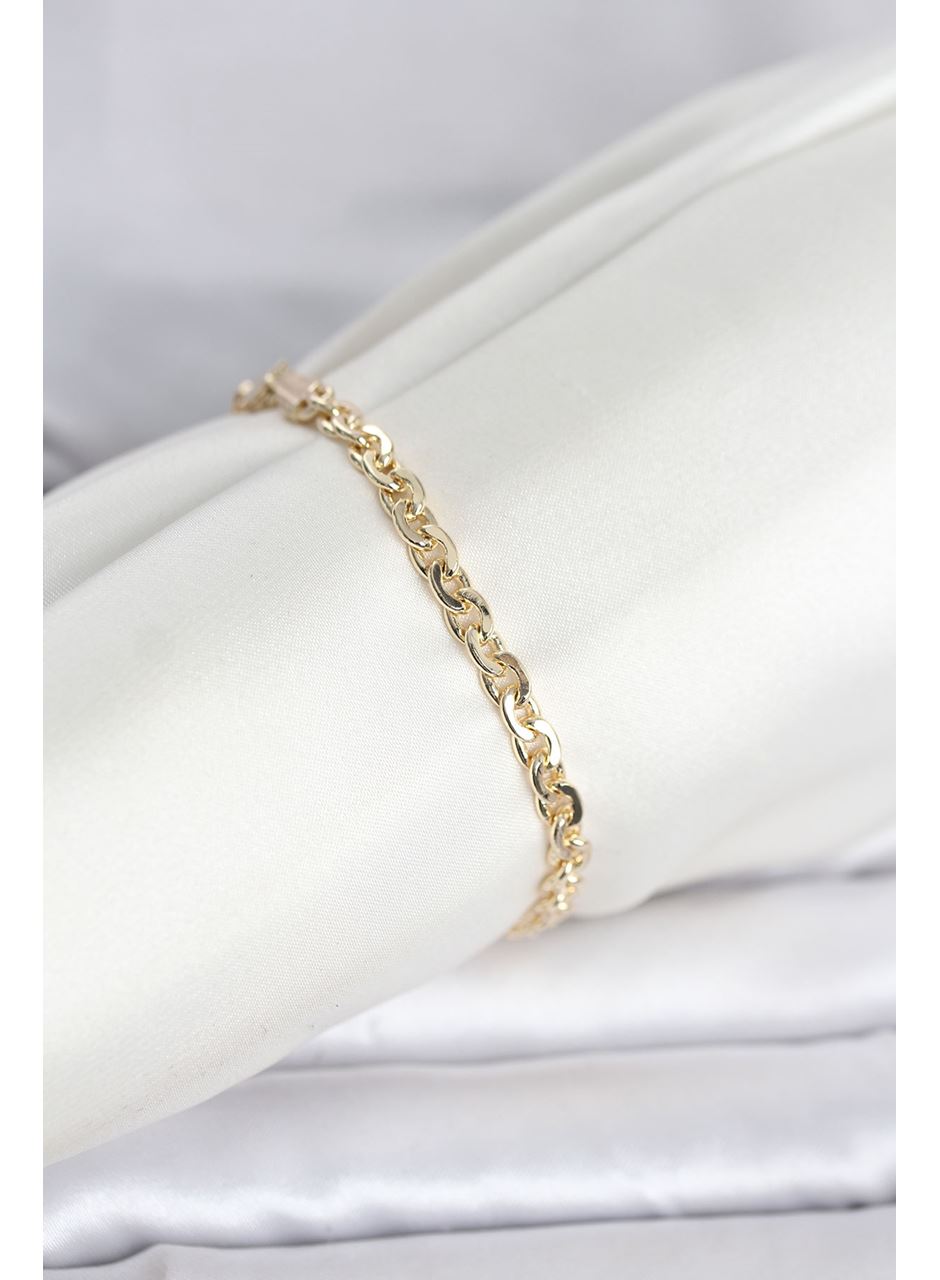 CM 14K Gold Renk Zincir Model Kadın Bileklik
