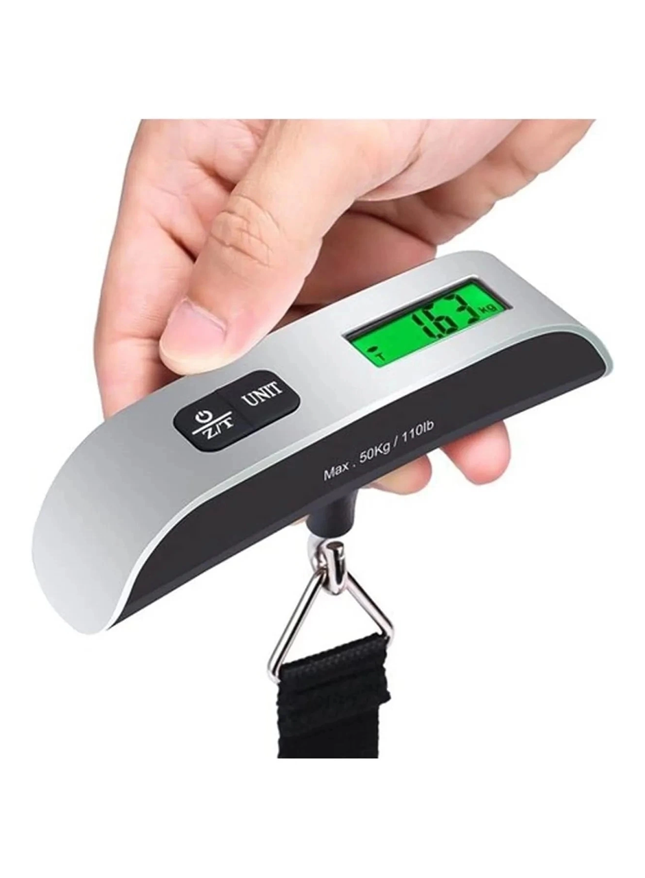 Dijital Işıklı Elektronik Askılı El Bagaj Tartısı Bavul Kantarı Seyahat Çantası 50kg (