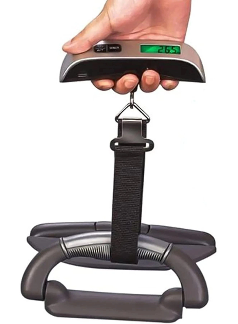 Dijital Işıklı Elektronik Askılı El Bagaj Tartısı Bavul Kantarı Seyahat Çantası 50kg (