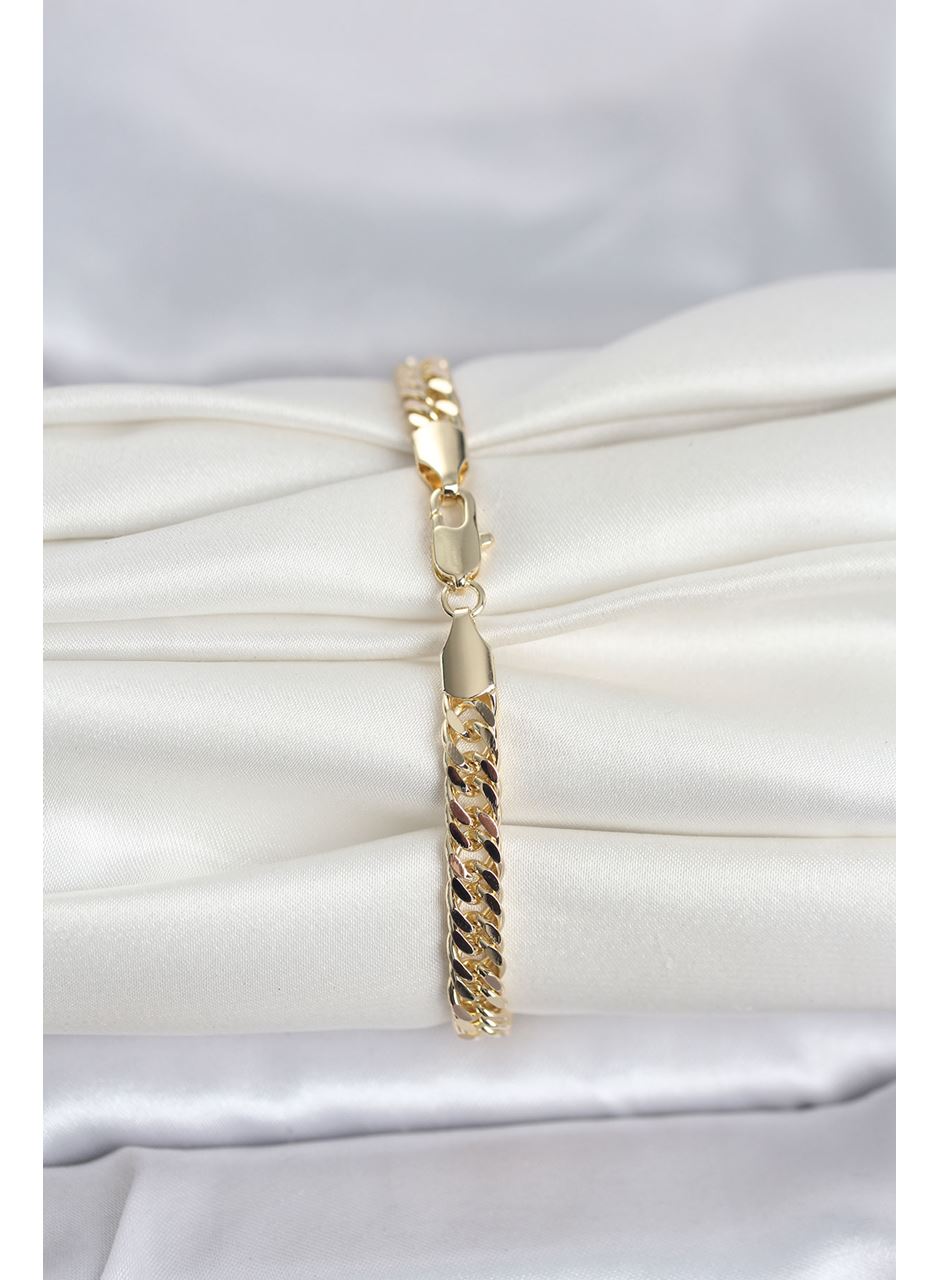 CM 14K Gold Renk Kalın Zincir Model Kadın Bileklik