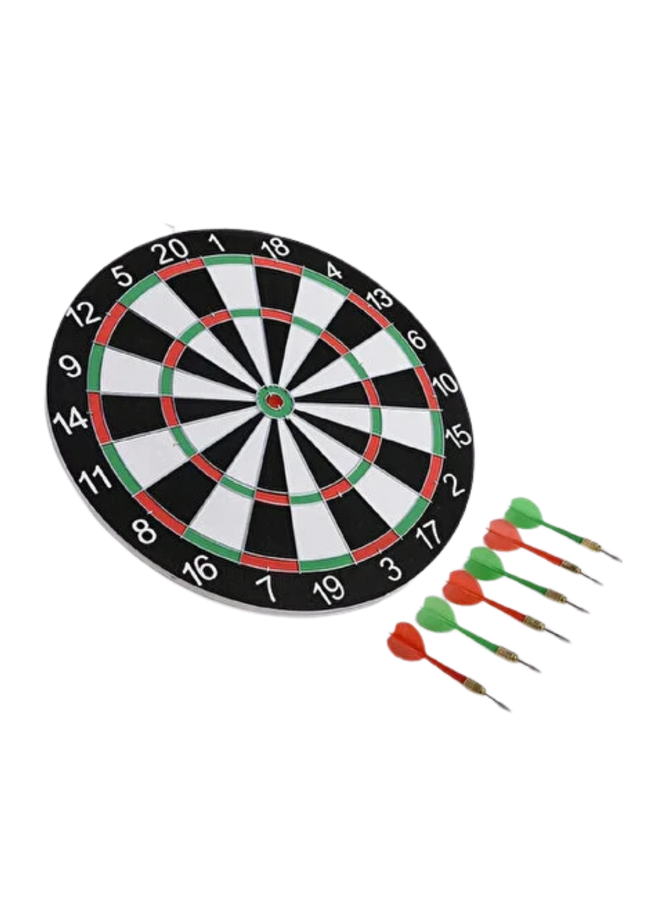 Ev ve Oyun Alanları İçin Dart Tahtası 12 İnç 4 Dart Oku Dahil