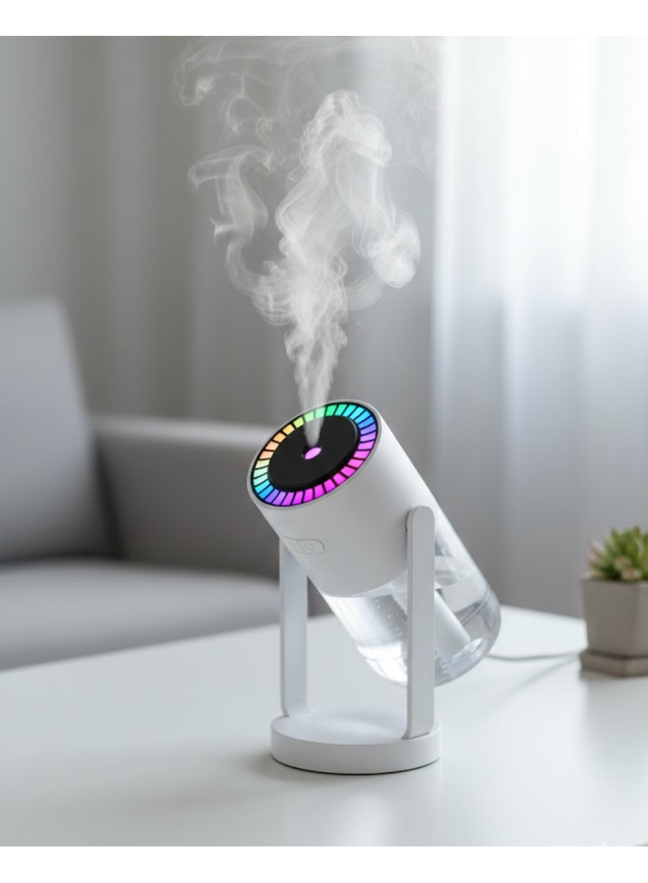 RGB Işıklı Hava Nemlendirici Ultrasonik Teknoloji ve Portatif Tasarım