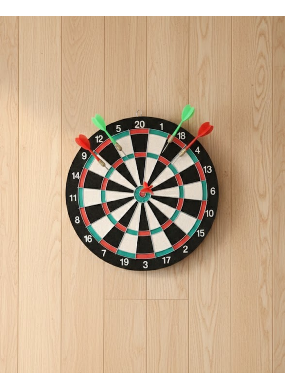 17 İnç Dart Tahtası Şık Tasarım Dayanıklı Yapı ve Dart Oku Hediyeli