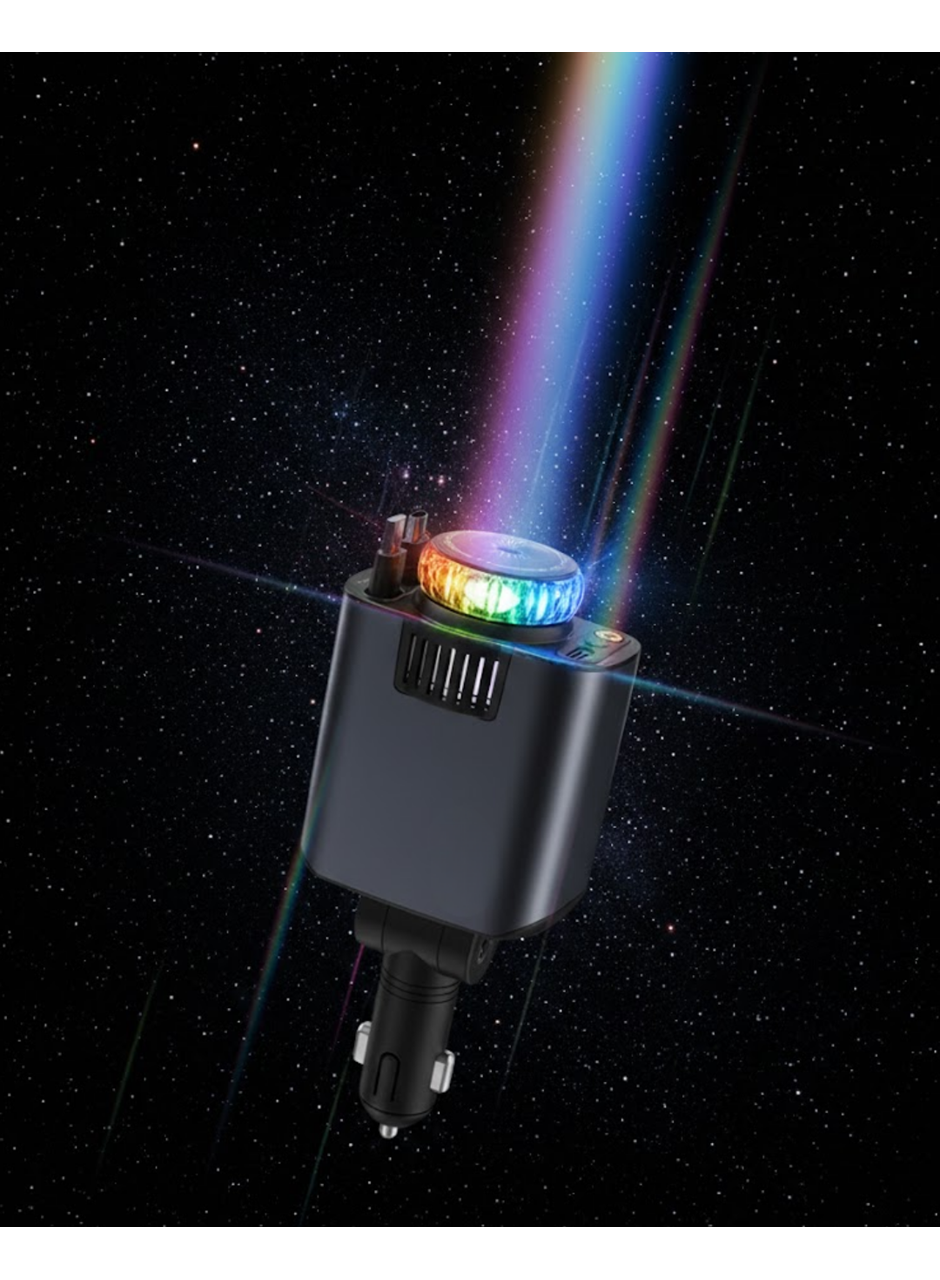 Araç İçin Hızlı Şarj Destekli Nemlendirici ve Koku Difüzörü