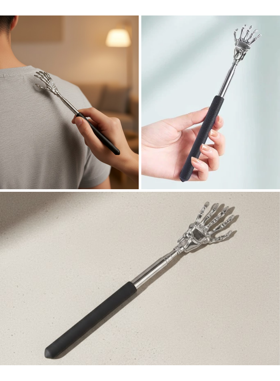 Teleskopik El Masaj ve Sırt Kaşıma Aleti Seyahat Dostu Kompakt Tasarım