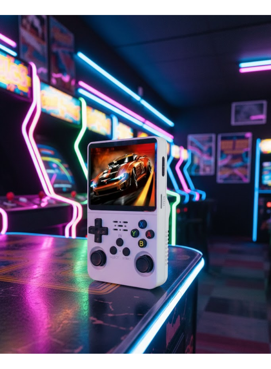 Taşınabilir Retro Oyun Konsolu Geniş Ekran ve Çoklu Emülatör Desteği
