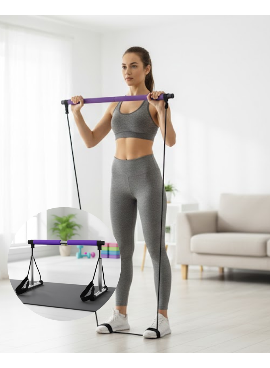 Pilates Bar Egzersiz Aleti Bilek Destekli Çok Yönlü Kullanım