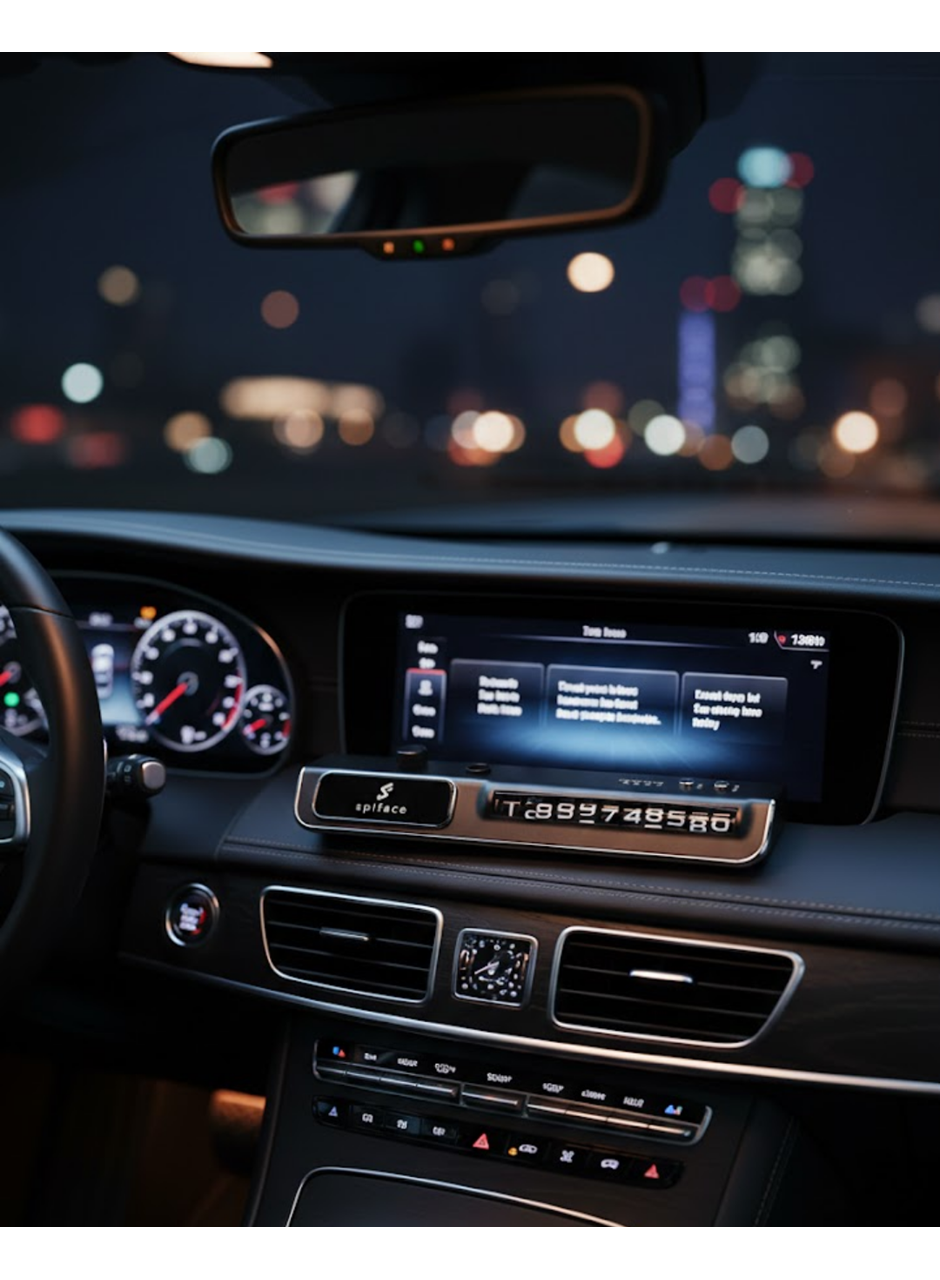 LED Aydınlatmalı Araç Park Numarası Bildirim Cihazı 3 Seviyeli Nemlendirici Özellikli