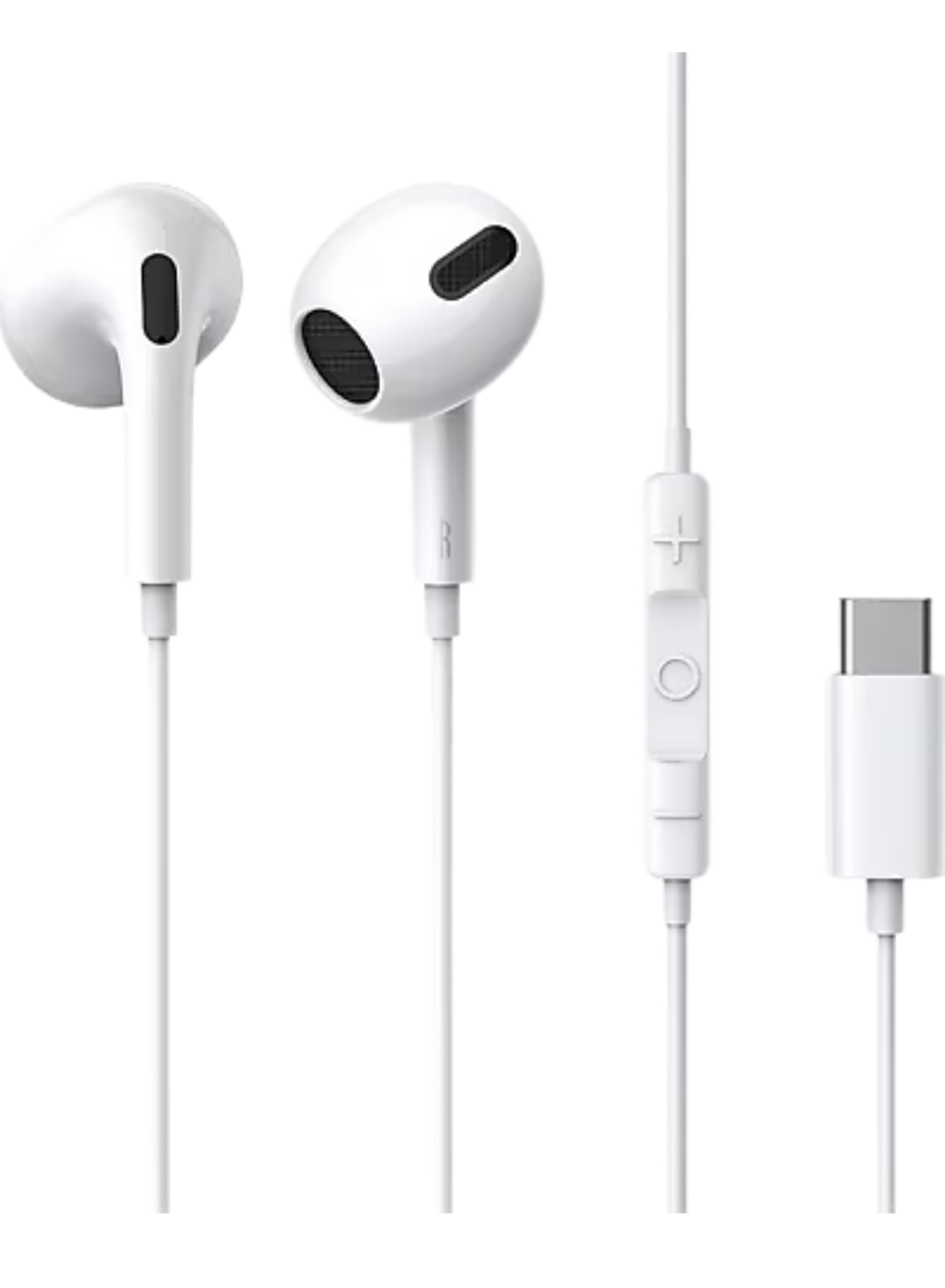 Type C Kablolu Mikrofonlu Kulaklık Mega Bass Özellikli