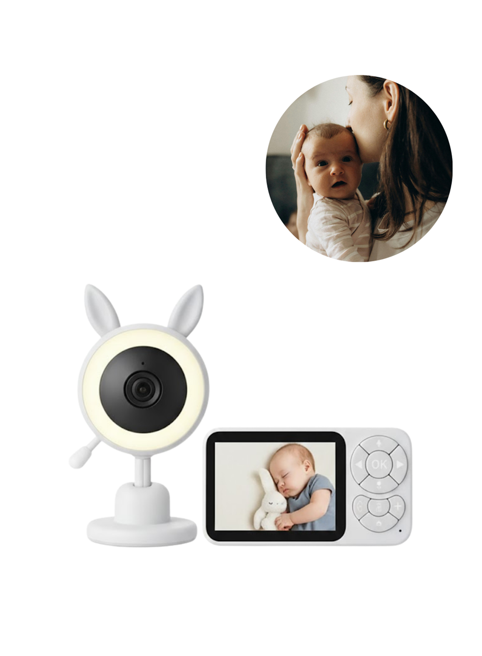 Gece Görüşlü Bebek Telsizi Besleme Hatırlatıcılı LCD Ekran