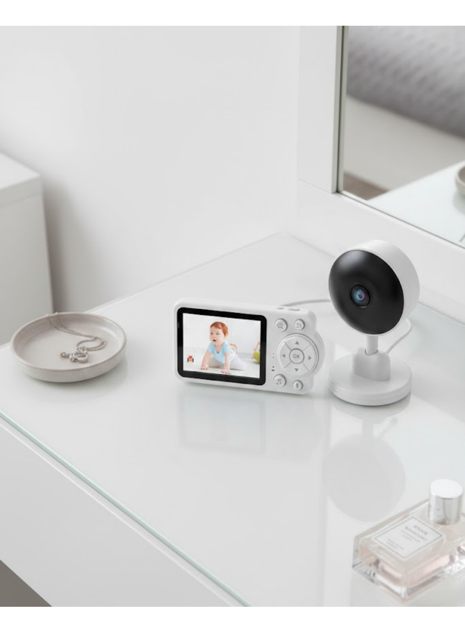 FHSS Teknolojili Güvenli Bebek Monitörü Net Görüntü