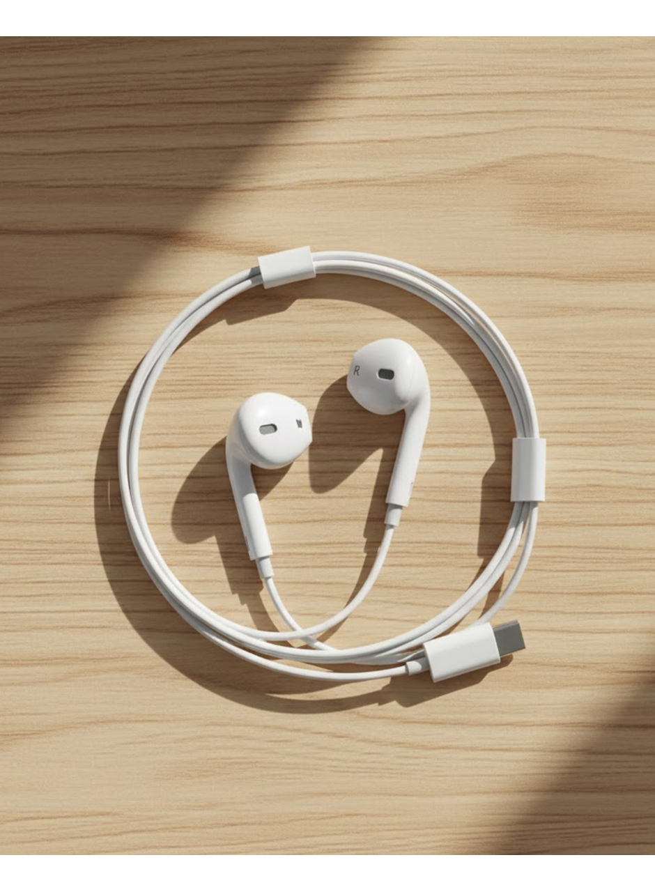 Type C Kablolu Kulak İçi Kulaklık Net Ses ve Güçlü Bas Deneyimi