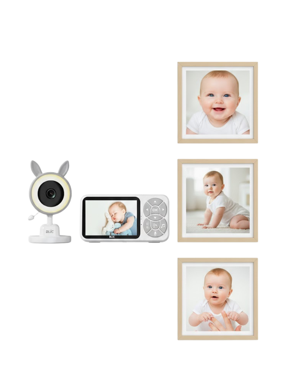 LCD Ekranlı Bebek İzleme Kamerası Ninnili Gece Görüşlü Güvenlik Sistemi