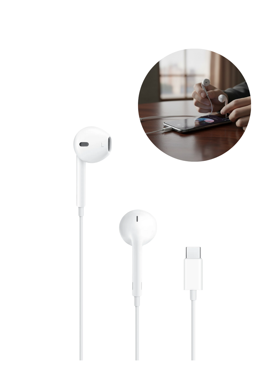 Type C Kablolu Kulak İçi Kulaklık Net Ses ve Güçlü Bas Deneyimi