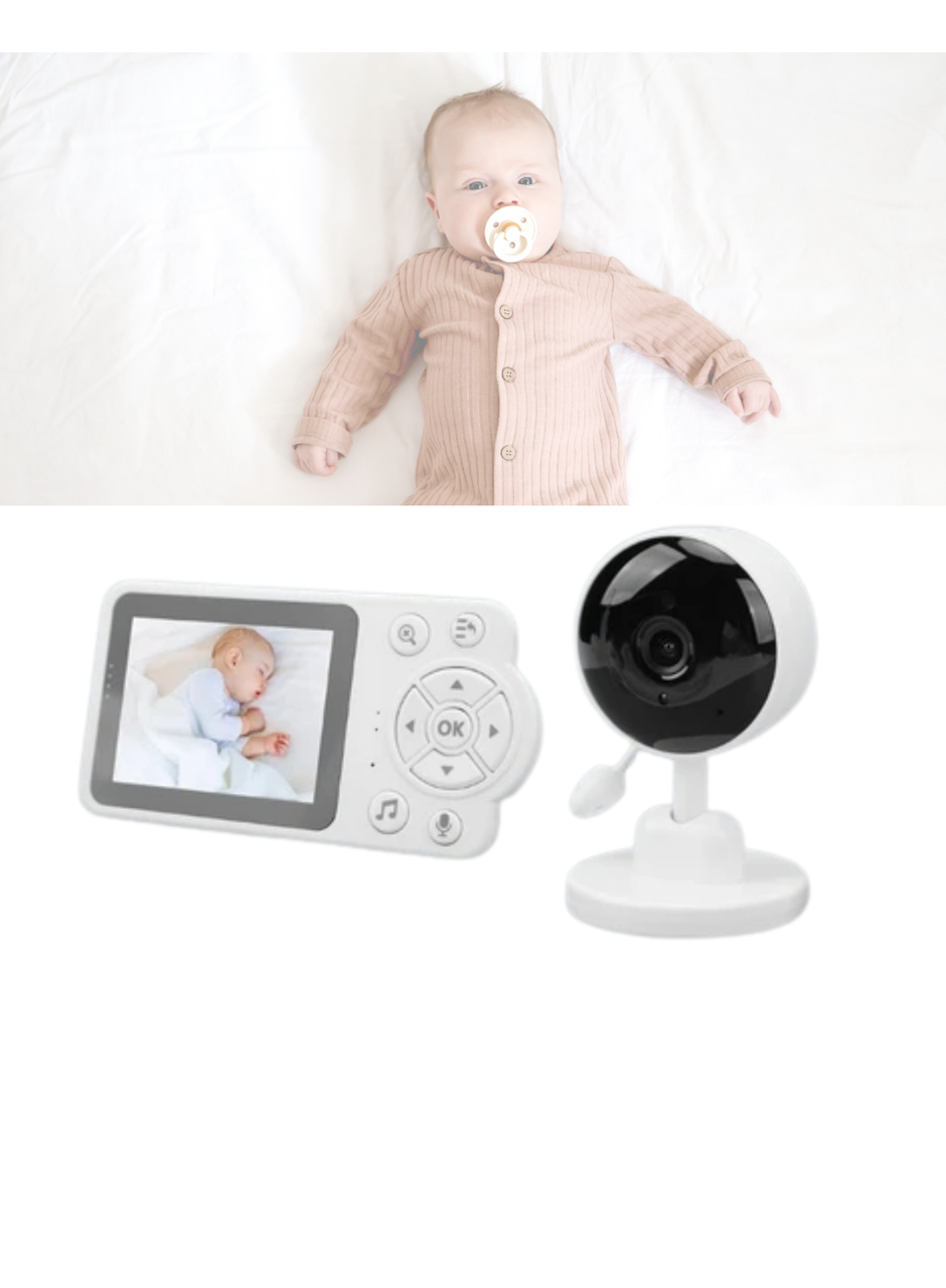 Yakınlaştırma Özellikli Gece Görüşlü Bebek İzleme Kamerası