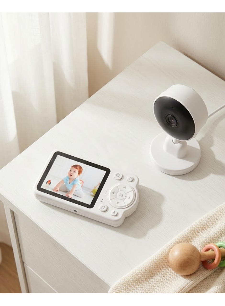 Gece Görüşlü Kablosuz Bebek Monitörü Ağlama ve Hareket Algılama