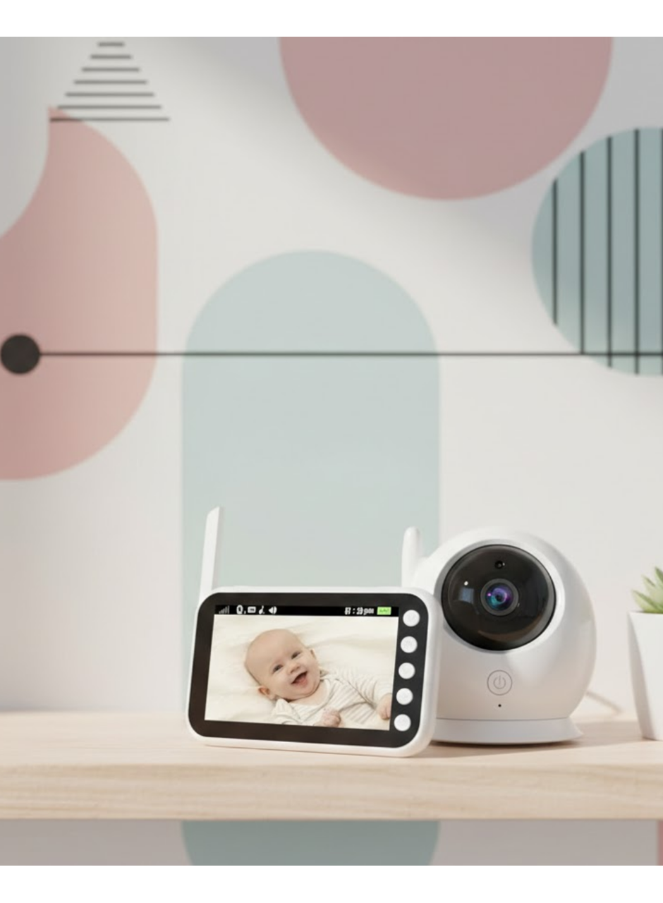 Büyük Ekranlı Bebek Kamerası Canlı İzleme ve Ses Dinleme