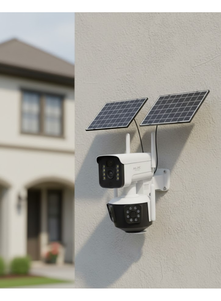 Güneş Enerjili 4G IP Kamera Dış Mekan Uyumlu Hareket Algılamalı