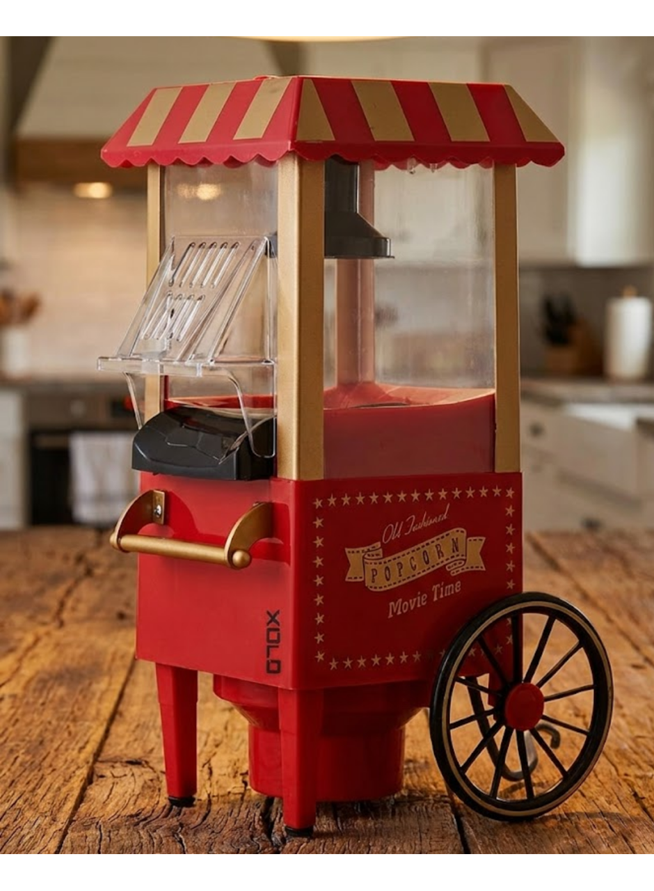 5 Dakikada Popcorn Hazırlayan Yağsız Patlatma Makinesi