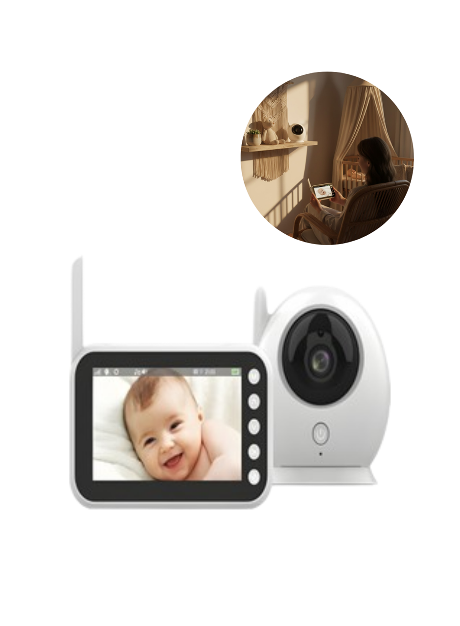 4.5 İnç Ekranlı Gece Görüşlü Bebek Kamerası ve Monitörü