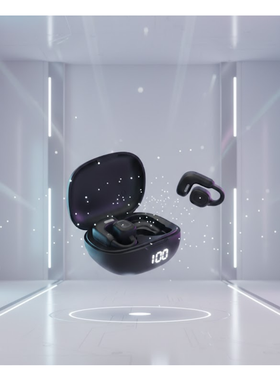 Dual Mikrofonlu Açık Kulak Kablosuz Kulaklık Net Görüşme