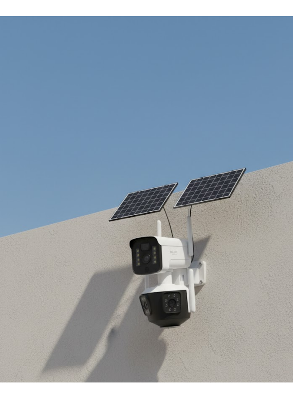 4G Destekli Çift Güneş Panelli IP Kamera Gece Görüşlü ve Sesli İletişimli