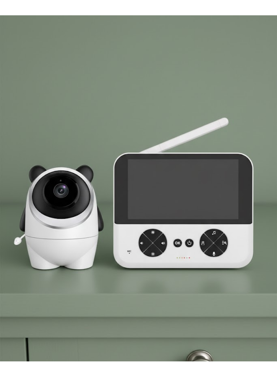 Kablosuz Bebek Kamera Sistemi Ninni ve Alarm Özellikli