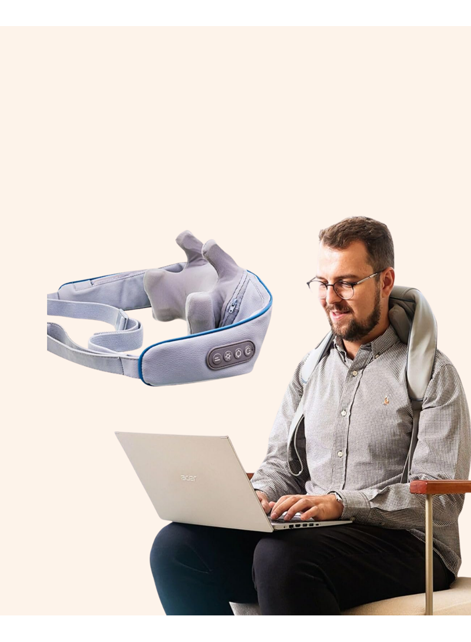 Kablosuz Boyun ve Omuz Masaj Aleti | Isıtmalı ve Yoğurmalı