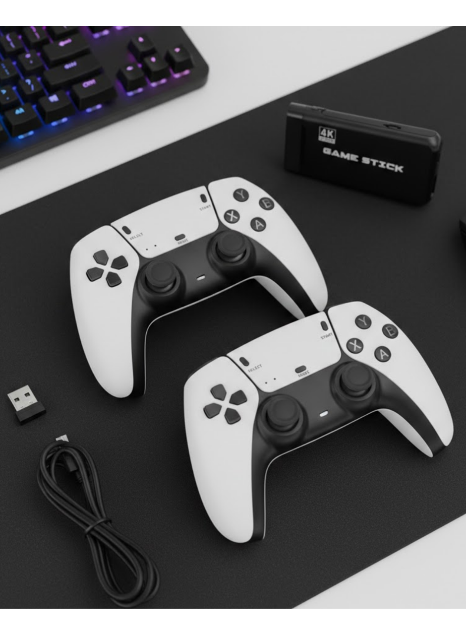 Taşınabilir Retro Oyun Çubuğu Kablosuz Oyun Kolu Seti