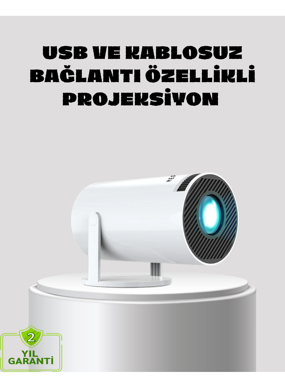 Kablosuz Bağlantılı Full HD Ev Sinema Projeksiyonu 160 ANSI Lümen