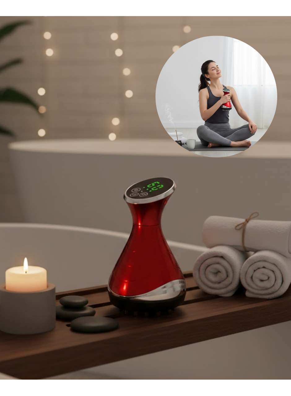 Vakumlu Isıtmalı Elektrikli Kupa Masaj Cihazı Derin Doku Rahatlatıcı