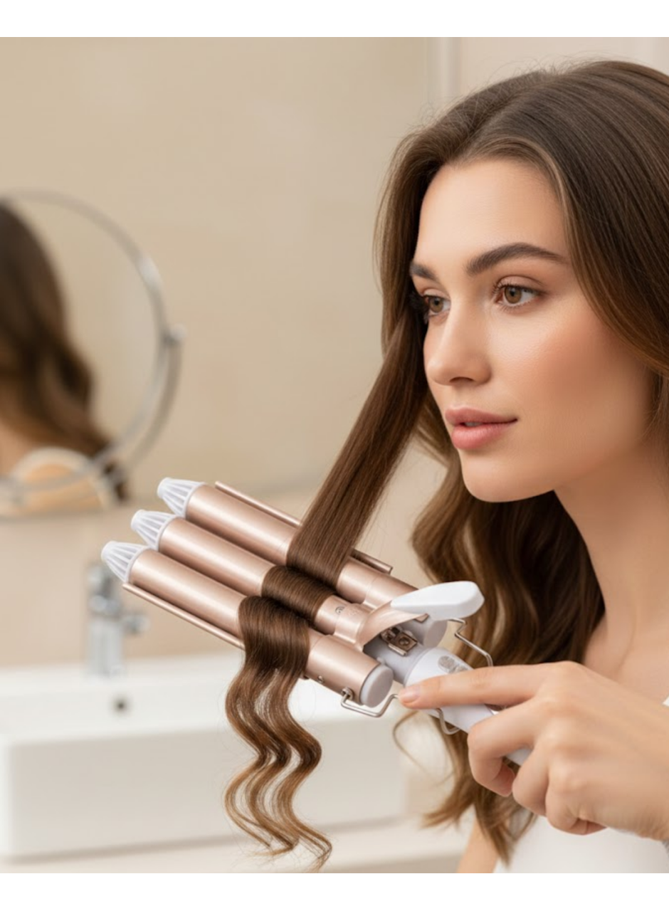 Ayarlanabilir Isılı Bukle Saç Maşası