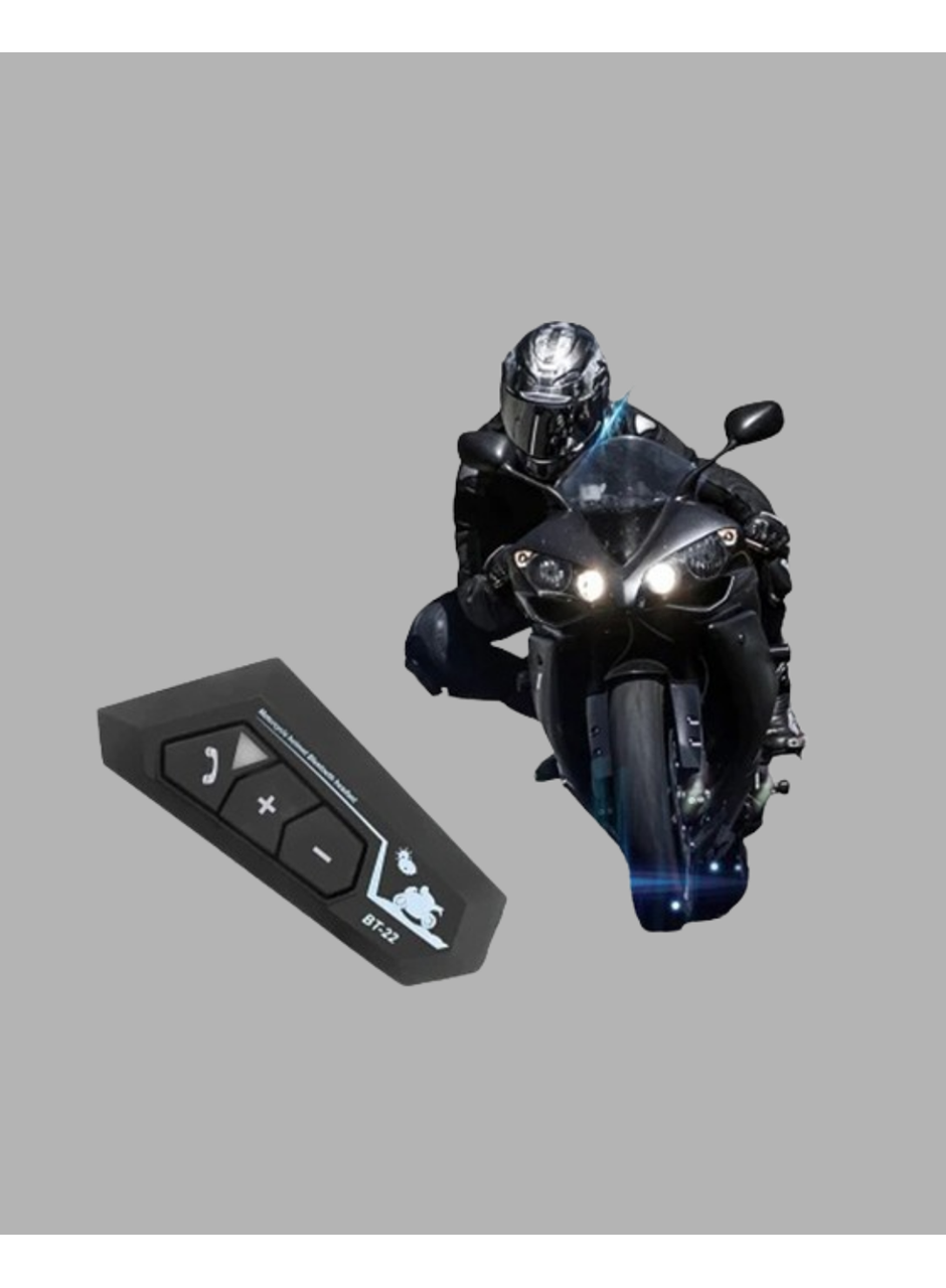 BT22 Kask Bluetooth Kulaklık Su Geçirmez Motosiklet İletişim Sistemi